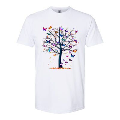 Butterfly Tree Beautiful Softstyle CVC T-Shirt