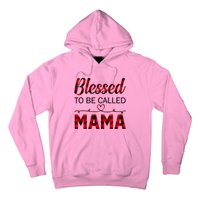 Blessed To Be Called Mama Red Plaid Mother's Day Hoodie