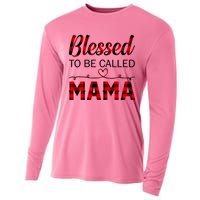 Blessed To Be Called Mama Red Plaid Mother's Day Cooling Performance Long Sleeve Crew