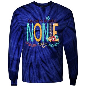 Blessed To Be Called Nonie MotherS Day Tie-Dye Long Sleeve Shirt