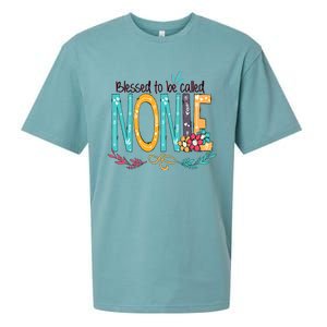 Blessed To Be Called Nonie MotherS Day Sueded Cloud Jersey T-Shirt