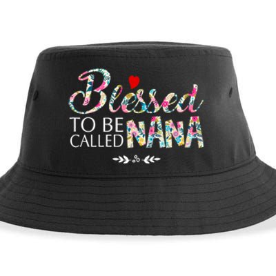 Blessed To Be Called Nana Mothers Day Sustainable Bucket Hat