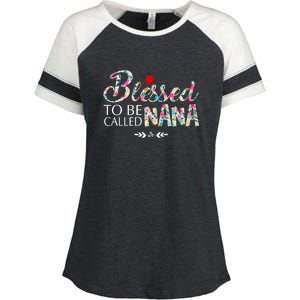 Blessed To Be Called Nana Mothers Day Enza Ladies Jersey Colorblock Tee