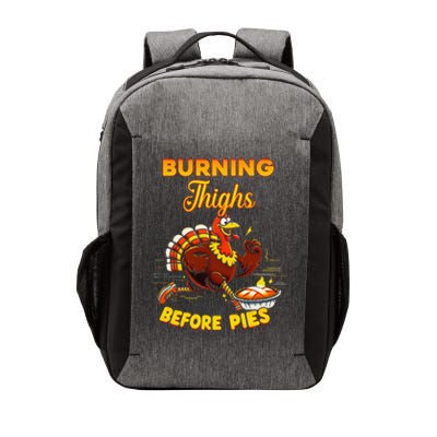 Burning Thighs Before Pies Turkey Trot Running Thanksgiving Vector Backpack