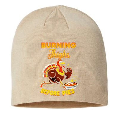 Burning Thighs Before Pies Turkey Trot Running Thanksgiving Sustainable Beanie