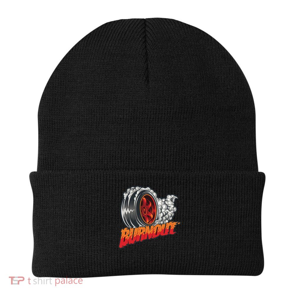Burnout T-Shirt Knit Cap Winter Beanie