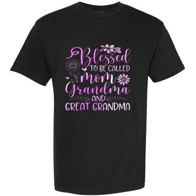 Blessed To Be Called Mom Grandma Garment-Dyed Heavyweight T-Shirt