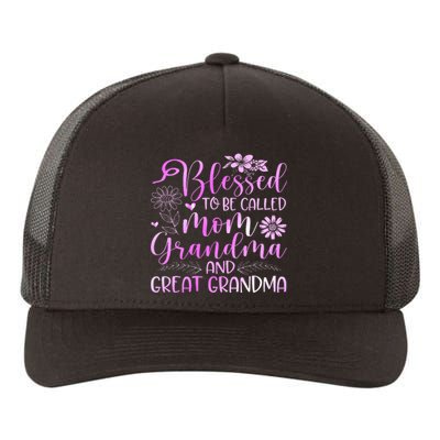 Blessed To Be Called Mom Grandma Yupoong Adult 5-Panel Trucker Hat