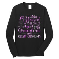 Blessed To Be Called Mom Grandma Long Sleeve Shirt