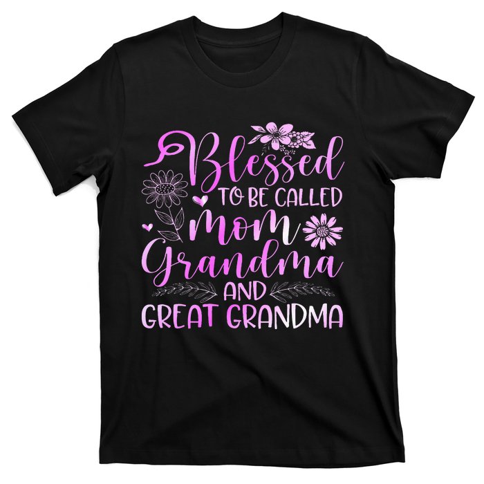 Blessed To Be Called Mom Grandma T-Shirt