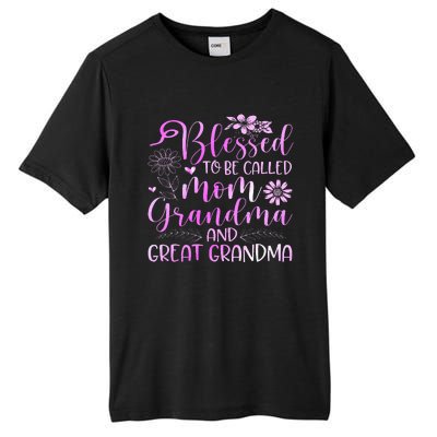 Blessed To Be Called Mom Grandma Tall Fusion ChromaSoft Performance T-Shirt