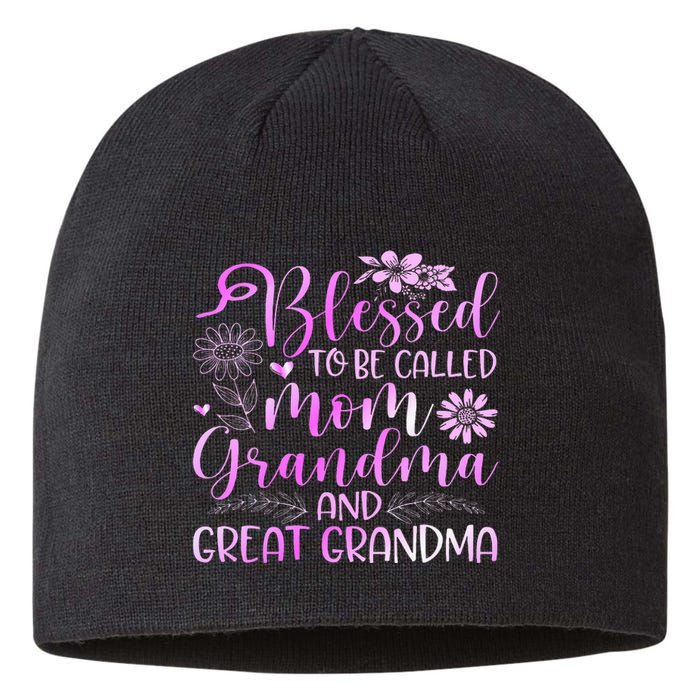 Blessed To Be Called Mom Grandma Sustainable Beanie