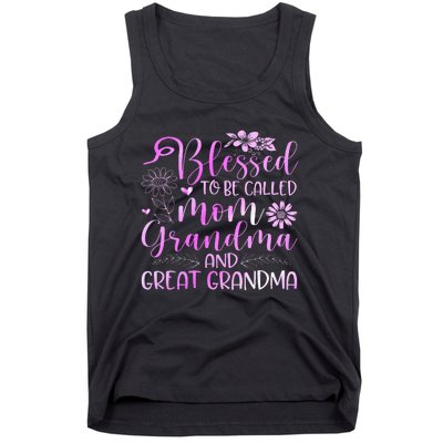 Blessed To Be Called Mom Grandma Tank Top