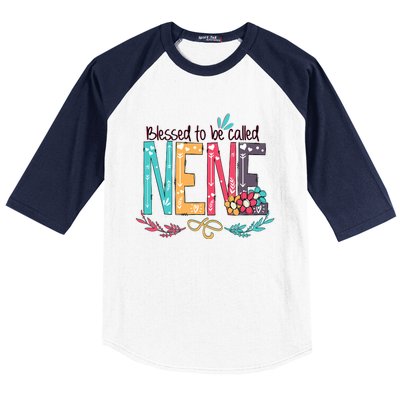 Blessed To Be Called Nene MotherS Day Baseball Sleeve Shirt