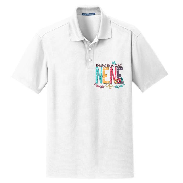 Blessed To Be Called Nene MotherS Day Dry Zone Grid Polo