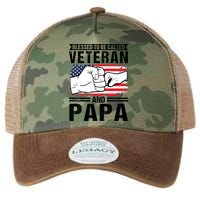 Blessed To Be Called Veteran And Papa Grandfather Gift Legacy Tie Dye Trucker Hat