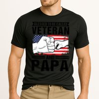 Blessed To Be Called Veteran And Papa Grandfather Gift Cooling Performance Crew T-Shirt