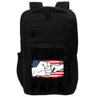 Blessed To Be Called Veteran And Papa Grandfather Gift Impact Tech Backpack