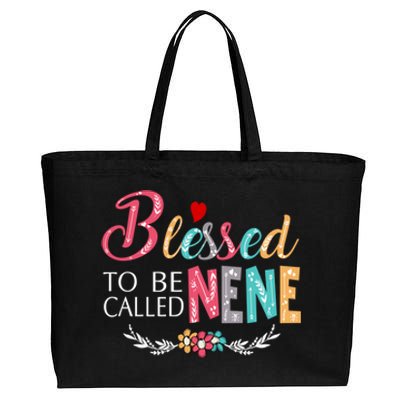 Blessed To Be Called Nene MotherS Day Cotton Canvas Jumbo Tote