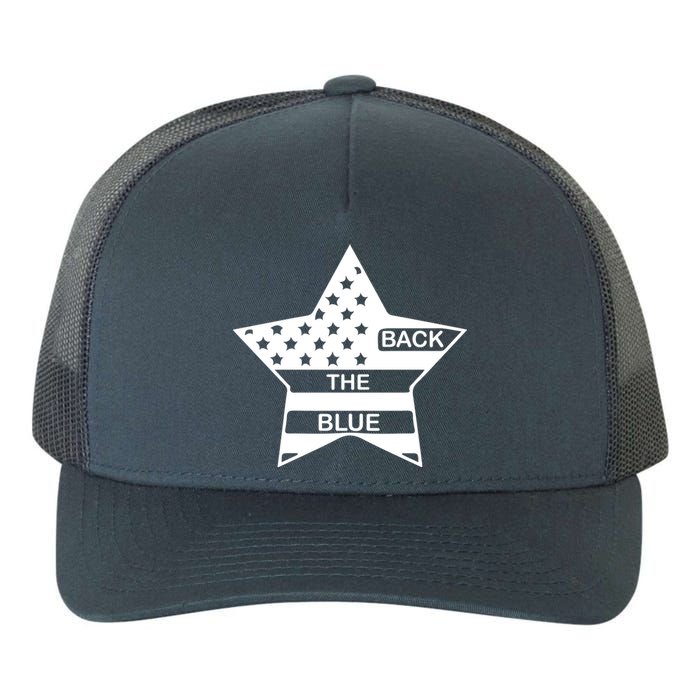 Back The Blue Yupoong Adult 5-Panel Trucker Hat