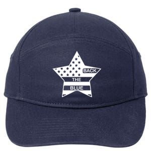 Back The Blue 7-Panel Snapback Hat