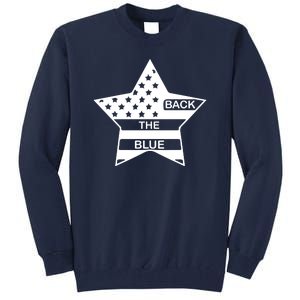 Back The Blue Tall Sweatshirt