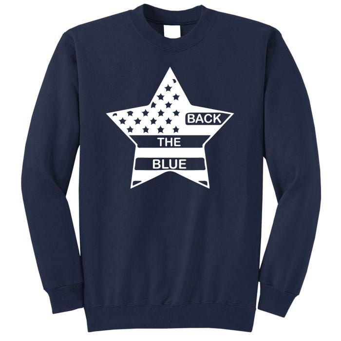 Back The Blue Tall Sweatshirt