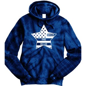 Back The Blue Tie Dye Hoodie