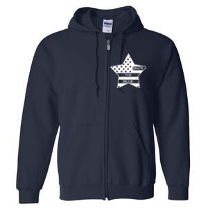 Back The Blue Full Zip Hoodie