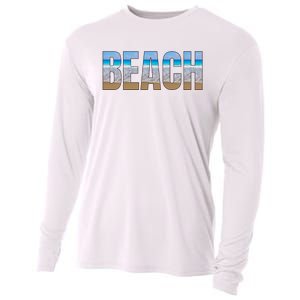 Beach The Beach Is My Happy Place Life Is Better Cooling Performance Long Sleeve Crew