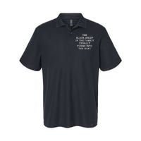 (Back) The Black Of The Family Usually Turns Into Goat Softstyle Adult Sport Polo