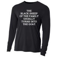 (Back) The Black Of The Family Usually Turns Into Goat Cooling Performance Long Sleeve Crew