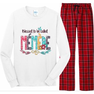 Blessed To Be Called Memere MotherS Day Long Sleeve Pajama Set