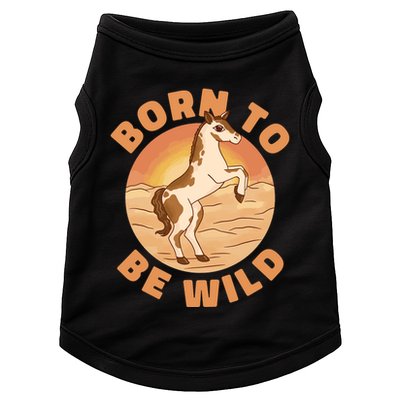 Born To Be Wild Horse Sunset Doggie Tank
