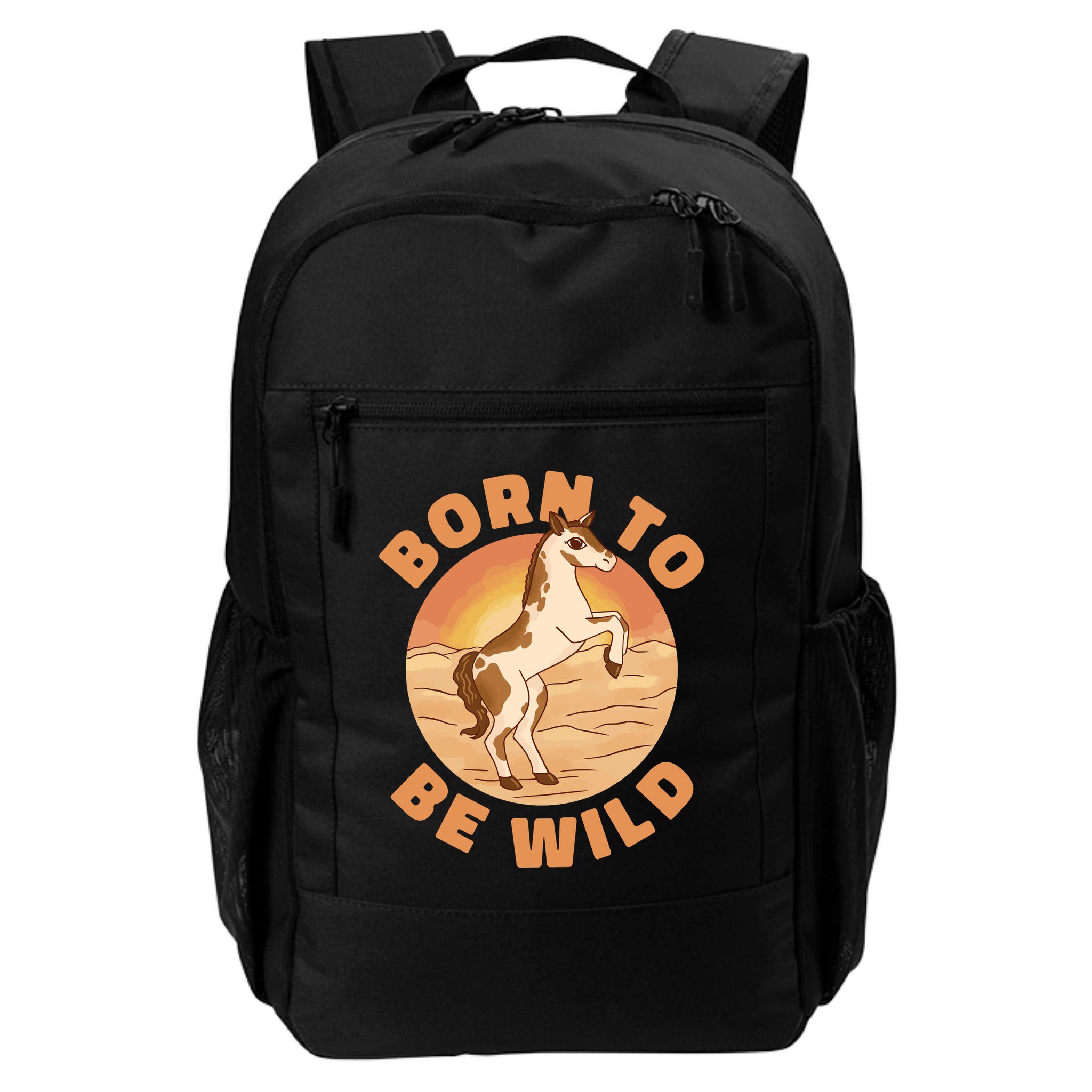 Born To Be Wild Horse Sunset Backpack