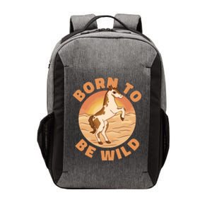 Born To Be Wild Horse Sunset Vector Backpack