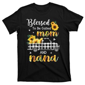 Blessed To Be Called Mom Nana Sunflower Truck Mother's Day T-Shirt