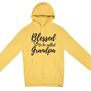 Blessed To Be Called Grandpa Gift Christmas Papa Gift Premium Pullover Hoodie