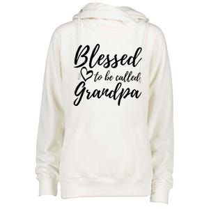 Blessed To Be Called Grandpa Gift Christmas Papa Gift Womens Funnel Neck Pullover Hood