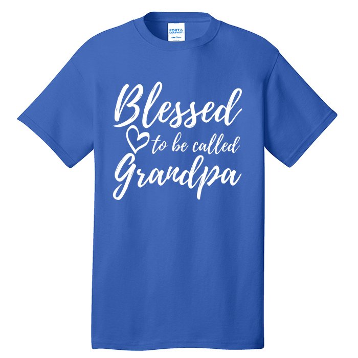 Blessed To Be Called Grandpa Gift Christmas Papa Gift Tall T-Shirt