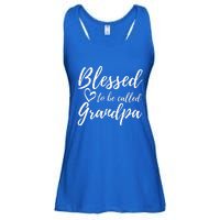 Blessed To Be Called Grandpa Gift Christmas Papa Gift Ladies Essential Flowy Tank