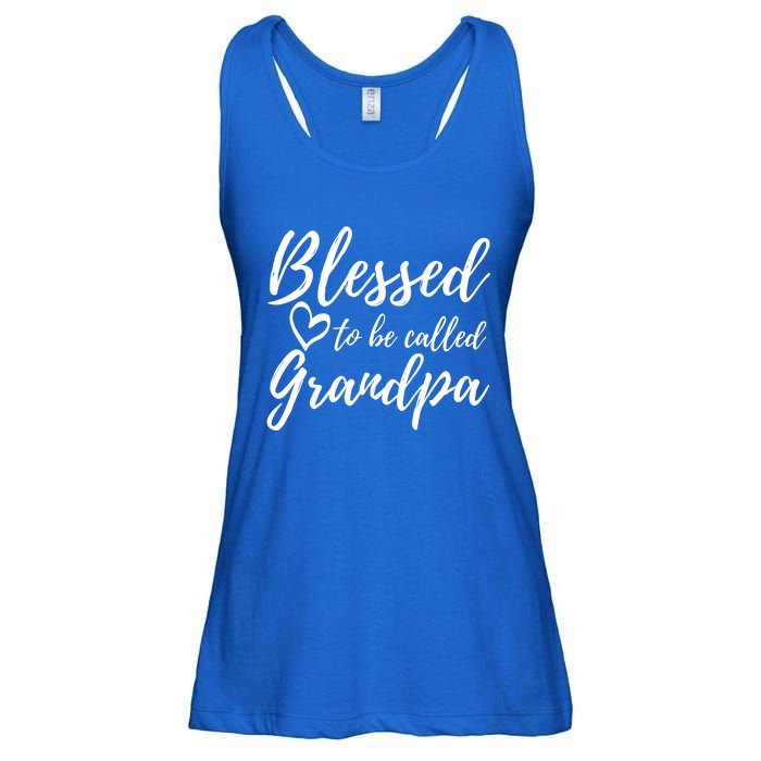 Blessed To Be Called Grandpa Gift Christmas Papa Gift Ladies Essential Flowy Tank