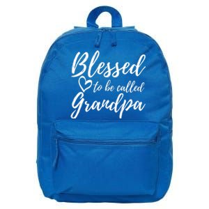 Blessed To Be Called Grandpa Gift Christmas Papa Gift 16 in Basic Backpack