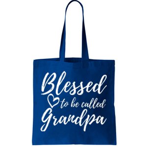 Blessed To Be Called Grandpa Gift Christmas Papa Gift Tote Bag