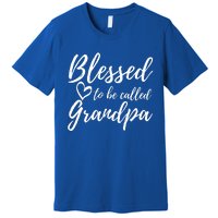 Blessed To Be Called Grandpa Gift Christmas Papa Gift Premium T-Shirt