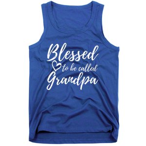 Blessed To Be Called Grandpa Gift Christmas Papa Gift Tank Top