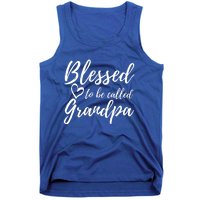 Blessed To Be Called Grandpa Gift Christmas Papa Gift Tank Top