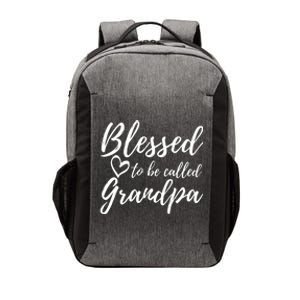 Blessed To Be Called Grandpa Gift Christmas Papa Gift Vector Backpack