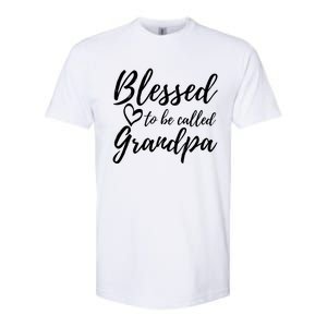 Blessed To Be Called Grandpa Gift Christmas Papa Gift Softstyle CVC T-Shirt