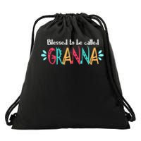 Blessed To Be Called Granna Mothers Day Drawstring Bag